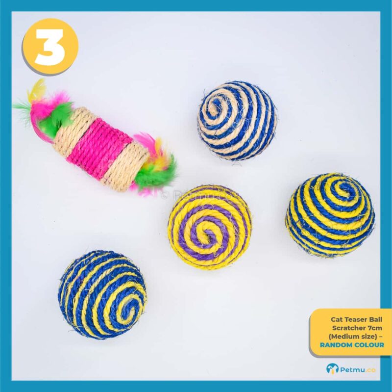 Petmu.co Best Value Cat Toys Combo Set C (Cat Teaser Toys with Bell, Set Mainan Kucing Murah) [4 Pcs] - Image 5