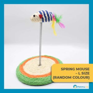 Sisal Toy Cat Play Scratch Board With Spring Mouse