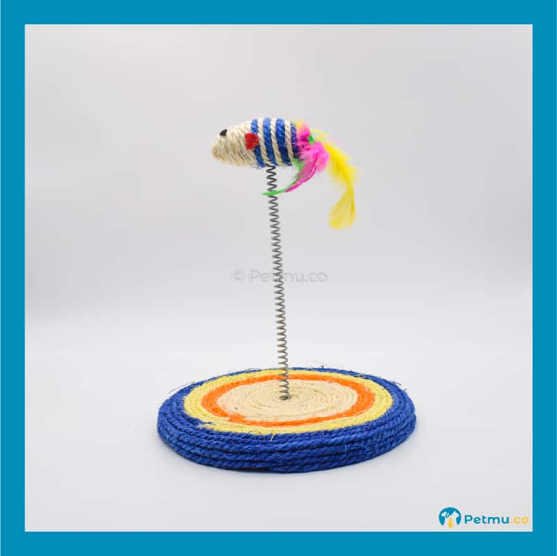 Sisal Toy Cat Play Scratch Board With Spring Mouse - Image 5