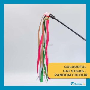 Cat Stick with Mouse Cat Toy (50CM) - RANDOM COLOUR
