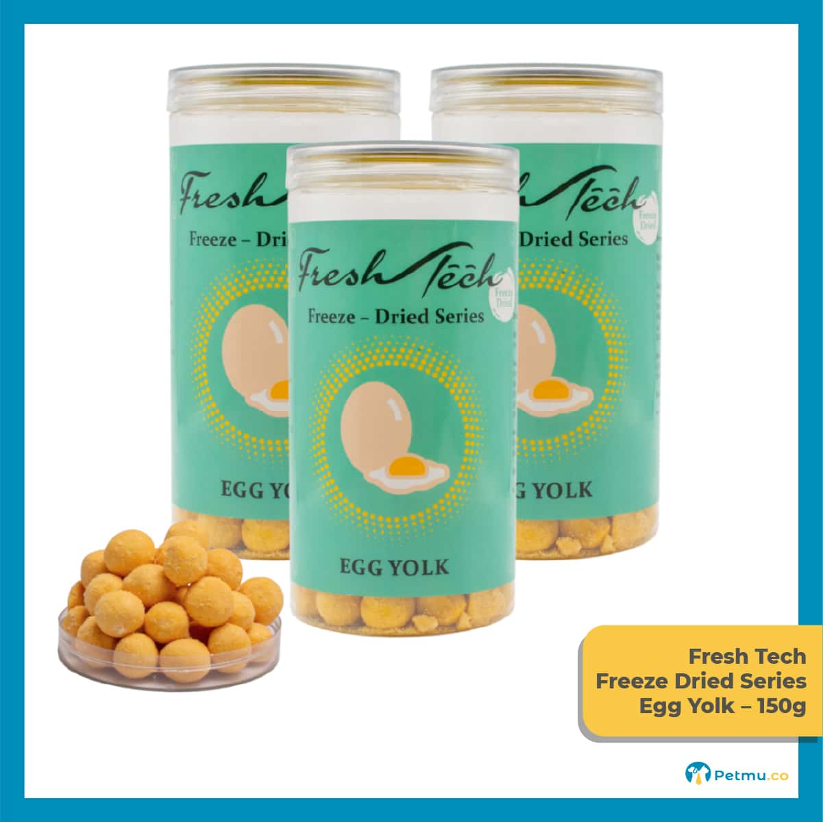 Fresh Tech Freeze-Dried Series Dog Treats - Fresh Egg Yolk (150g)