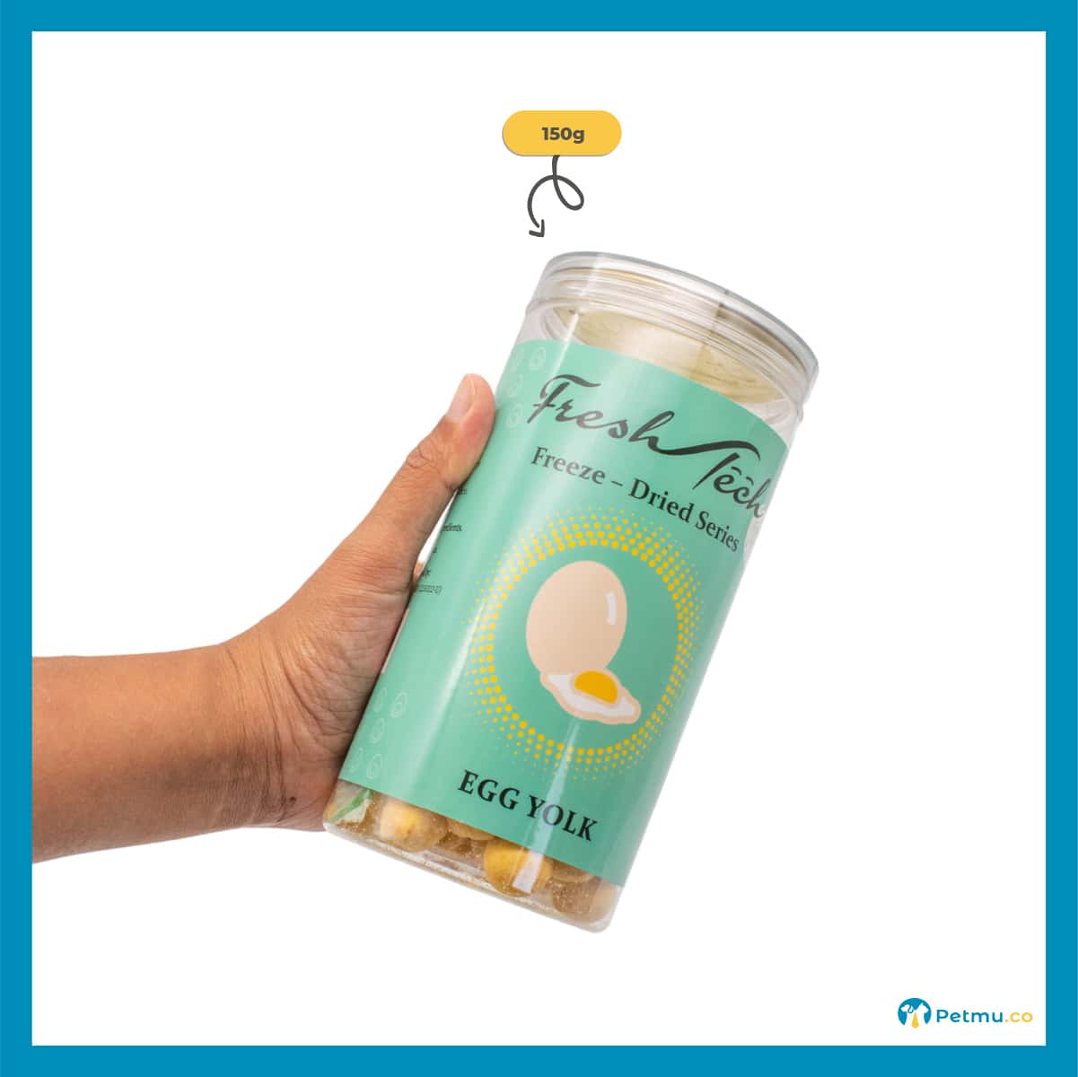 Fresh Tech Freeze-Dried Series Dog Treats - Fresh Egg Yolk (150g)