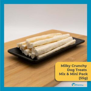 Petmu.co Milky Crunchy Dog Treats Mix Mini Pack (55g)