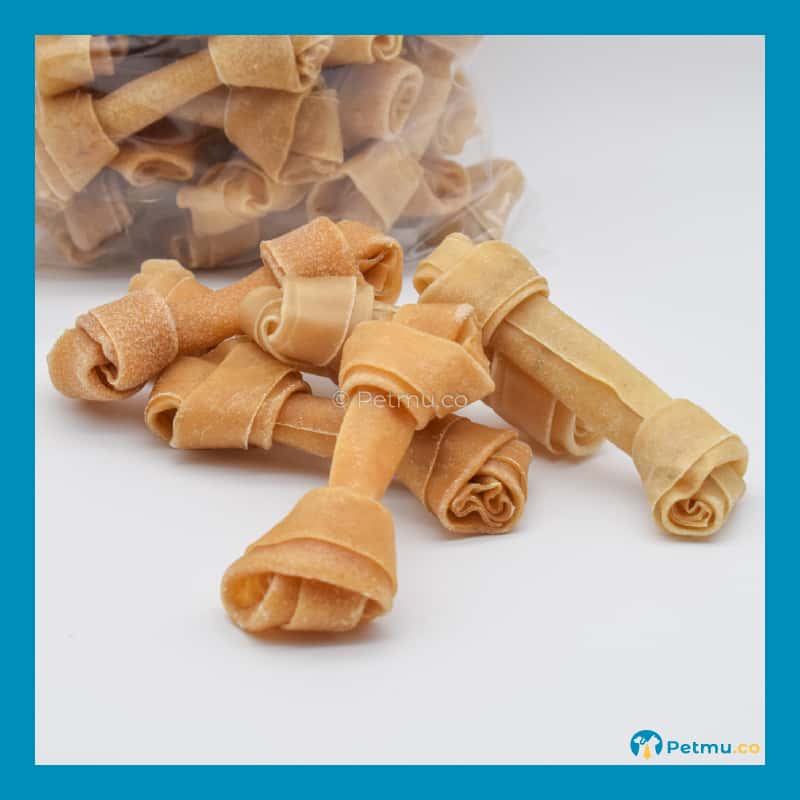 Knotted Bone Natural Rawhide Dog Chew & Treat Big Pack – Dog Dental Care Dog Toys - Image 10
