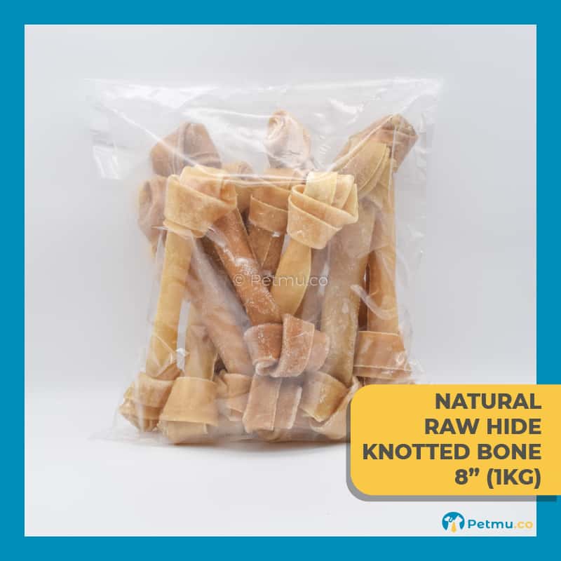 Knotted Bone Natural Rawhide Dog Chew & Treat Big Pack – Dog Dental Care Dog Toys - Image 3