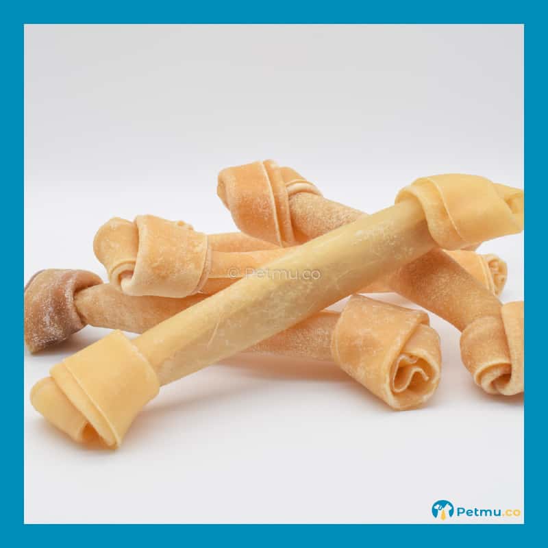 Knotted Bone Natural Rawhide Dog Chew & Treat Big Pack – Dog Dental Care Dog Toys - Image 8